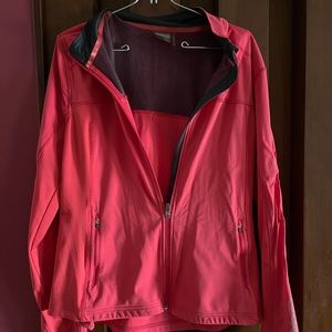 Athleta XL head wings coral pink full zip up jacket breathable